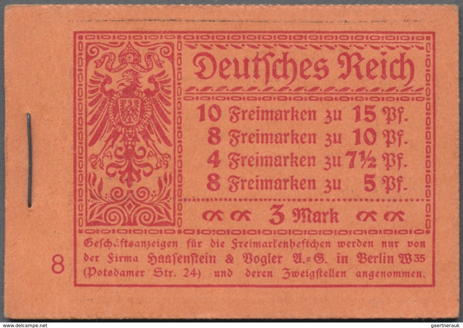 Deutsches Reich - Markenheftchen: 1919/1941, Saubere Sammlung Von 21 Postfrischen Markenheftchen Mit - Booklets