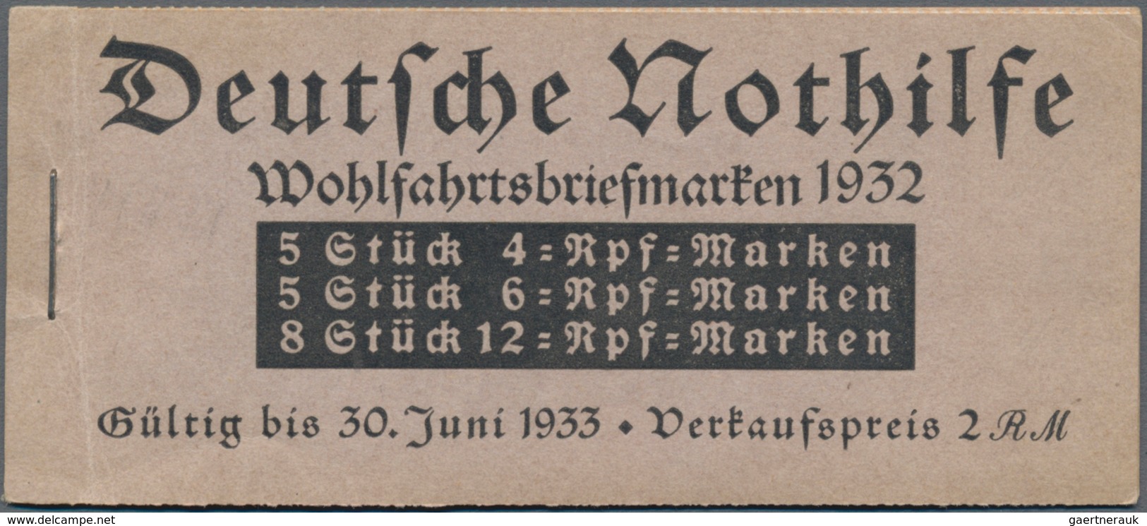 Deutsches Reich - Markenheftchen: 1919/1941, Saubere Sammlung Von 21 Postfrischen Markenheftchen Mit - Carnets