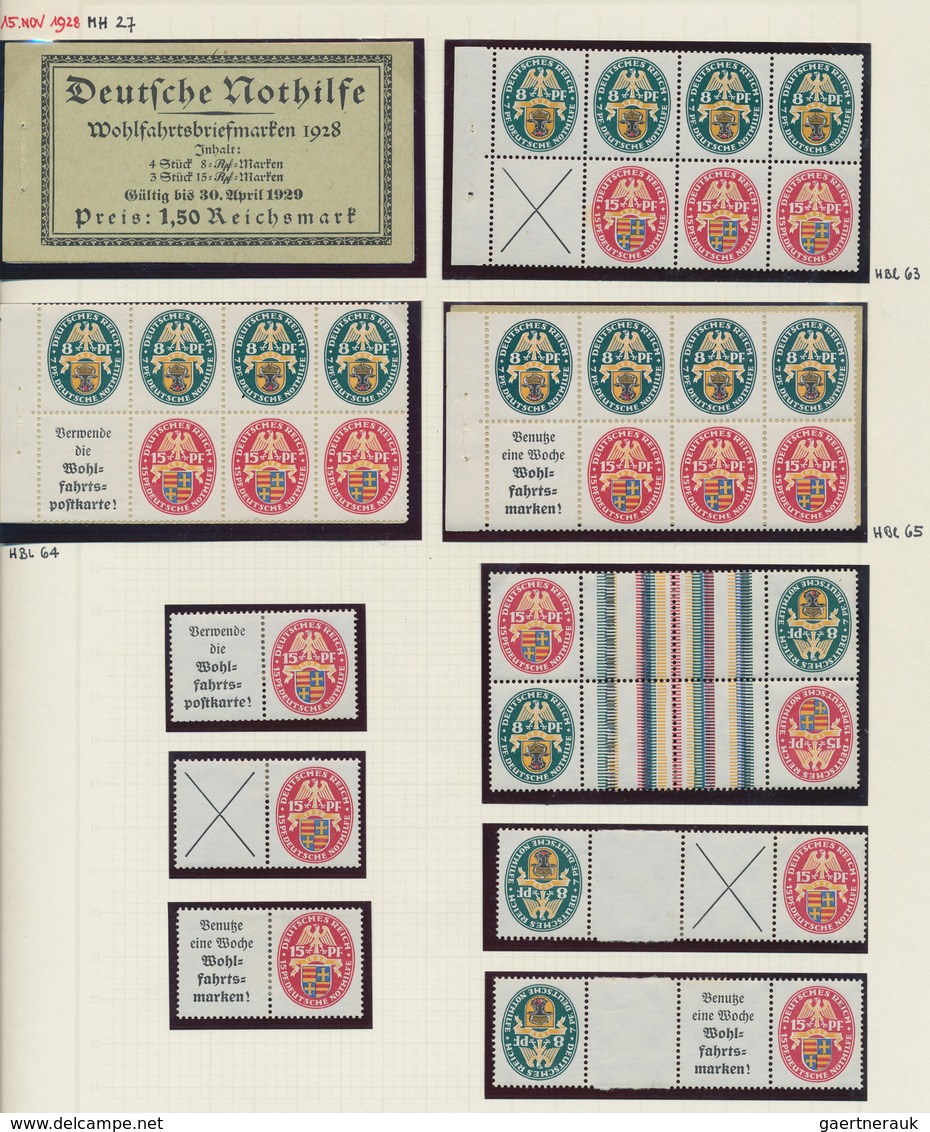 Deutsches Reich - Zusammendrucke: 1910/1941, Umfassende, Meist Postfrische/ungebrauchte Sammlung Der - Se-Tenant