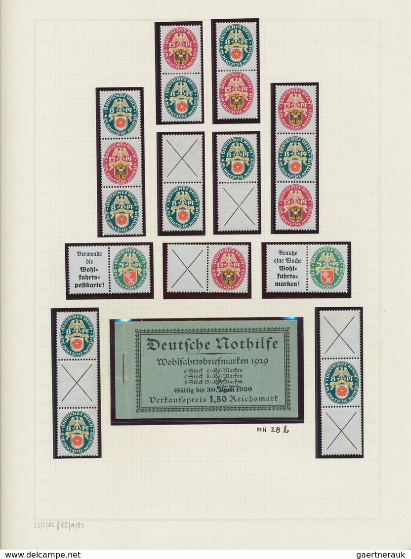 Deutsches Reich - Zusammendrucke: 1910/1941, umfassende, meist postfrische/ungebrauchte Sammlung der