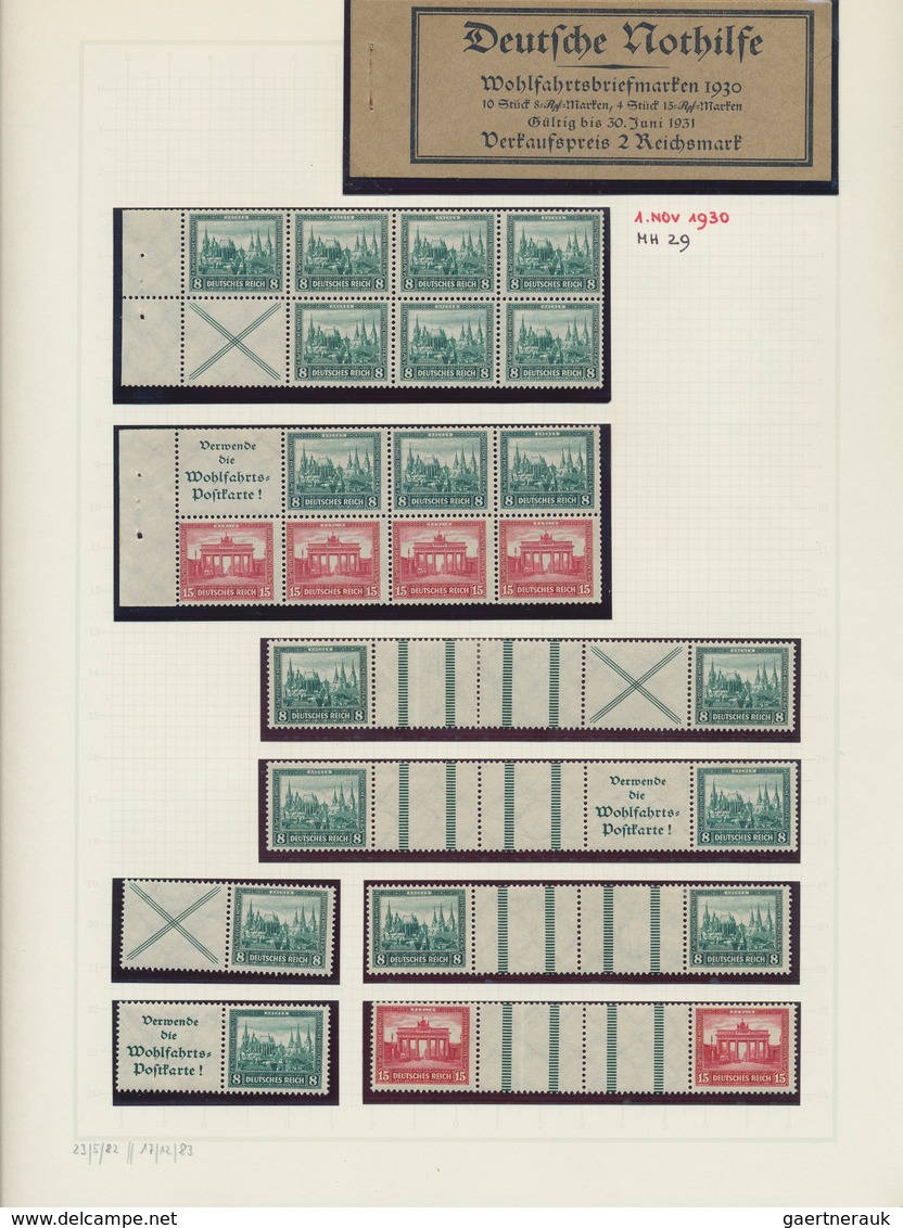 Deutsches Reich - Zusammendrucke: 1910/1941, umfassende, meist postfrische/ungebrauchte Sammlung der