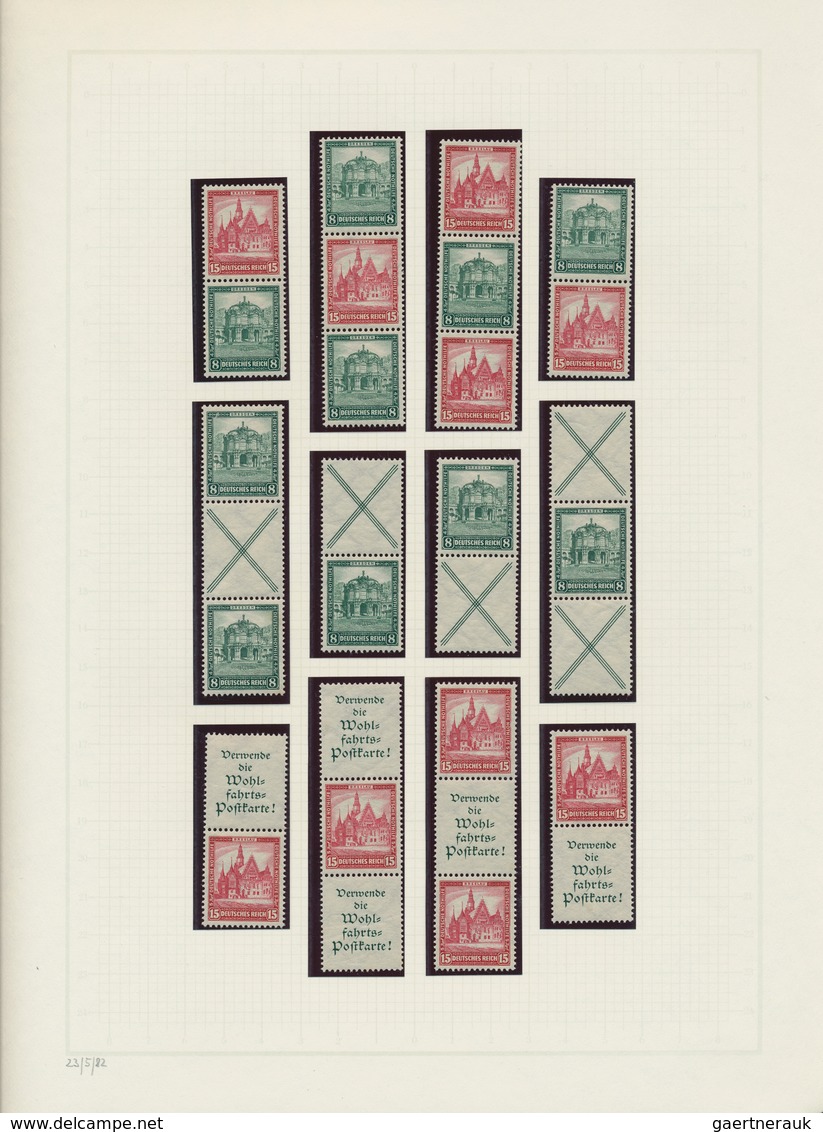 Deutsches Reich - Zusammendrucke: 1910/1941, umfassende, meist postfrische/ungebrauchte Sammlung der