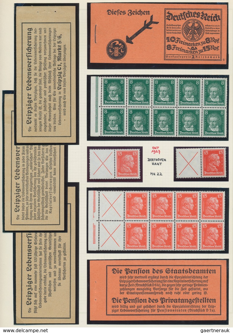 Deutsches Reich - Zusammendrucke: 1910/1941, umfassende, meist postfrische/ungebrauchte Sammlung der