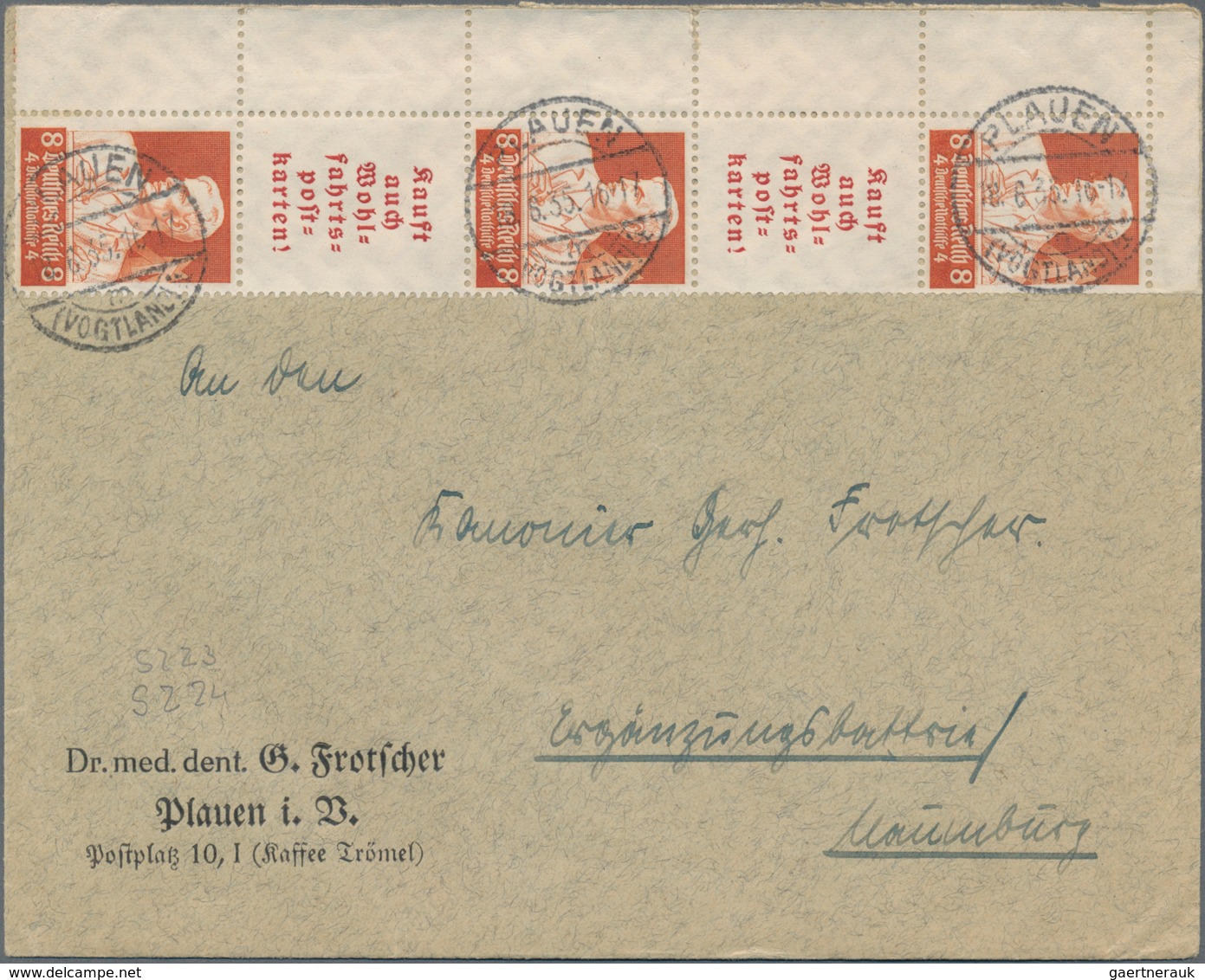 Deutsches Reich - Zusammendrucke: 1930-1940, Posten Mit Rund 140 Briefen Und Belegen Alle Mit Zusamm - Se-Tenant