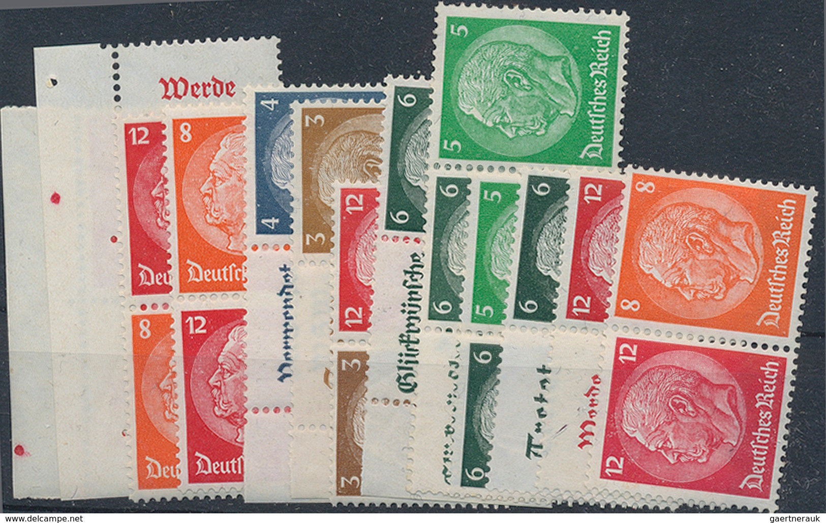 Deutsches Reich - Zusammendrucke: 1939, Alle 51 (inkl. KZ 22.3 UND KZ 22.4) Hindenburg-Zusammendruck - Se-Tenant