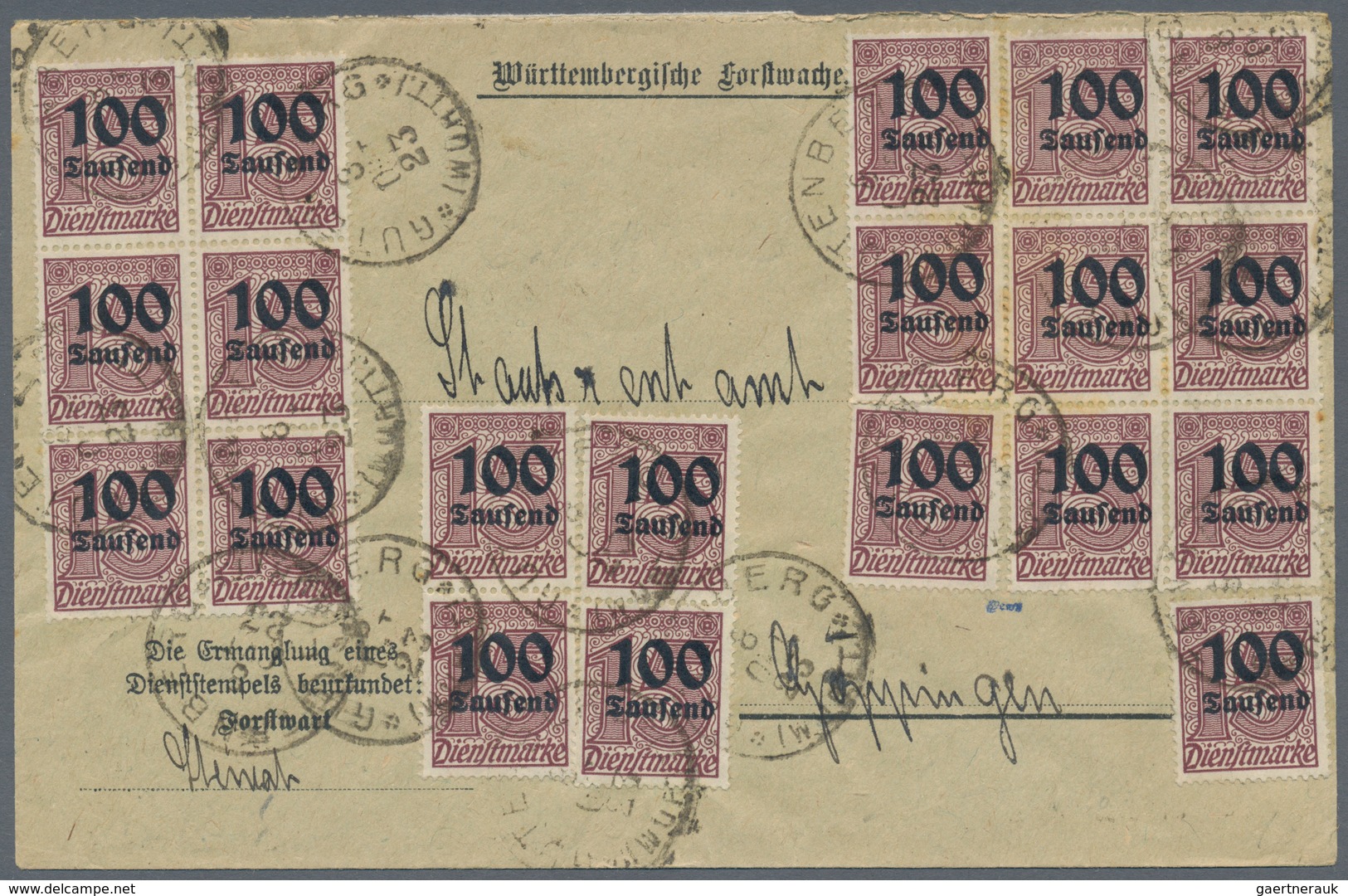 Deutsches Reich - Dienstmarken: 1903/1944, Bestand Von über 350 Briefen Und Karten In Guter Vielfalt - Dienstmarken