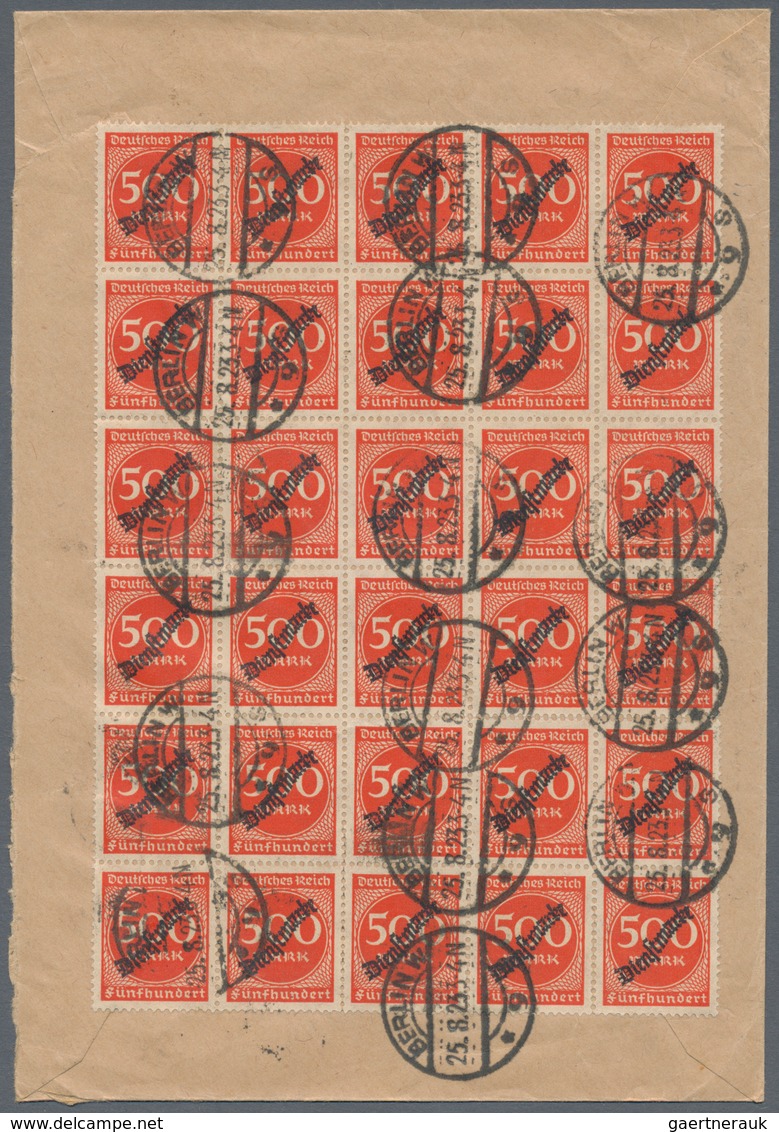 Deutsches Reich - Dienstmarken: 1903/1944, Bestand Von über 350 Briefen Und Karten In Guter Vielfalt - Service