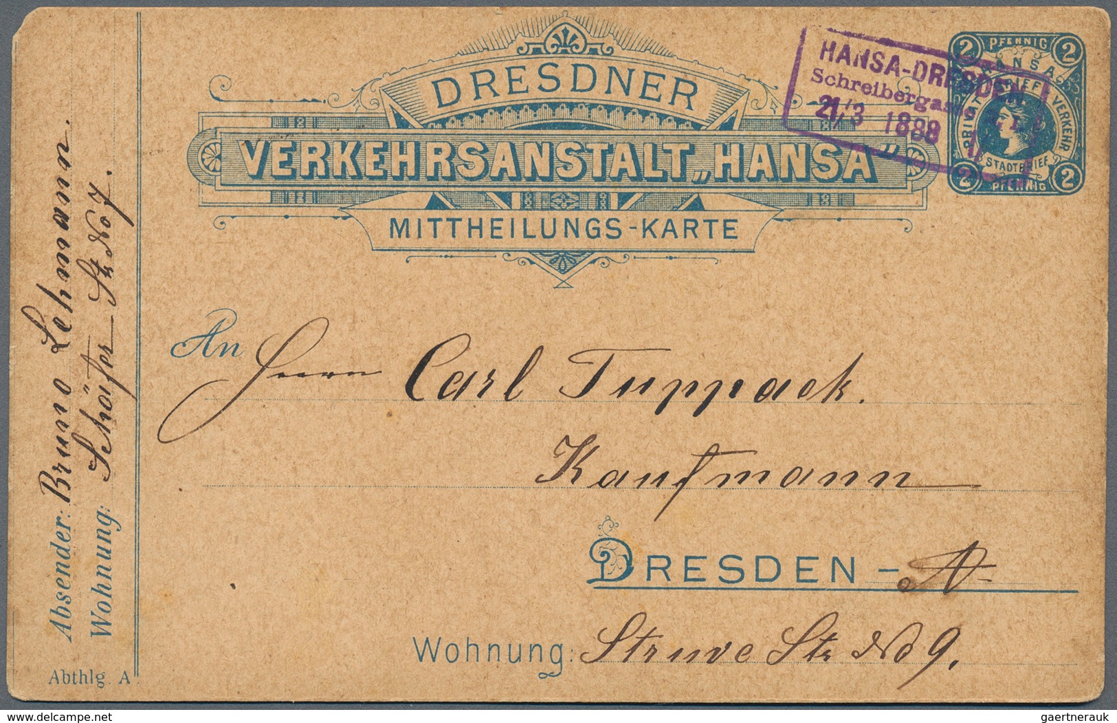 Deutsches Reich - Privatpost (Stadtpost): 1866/1900 (ca.), Sammlung Von Ca. 65 Belegen Mit Berlin, H - Postes Privées & Locales