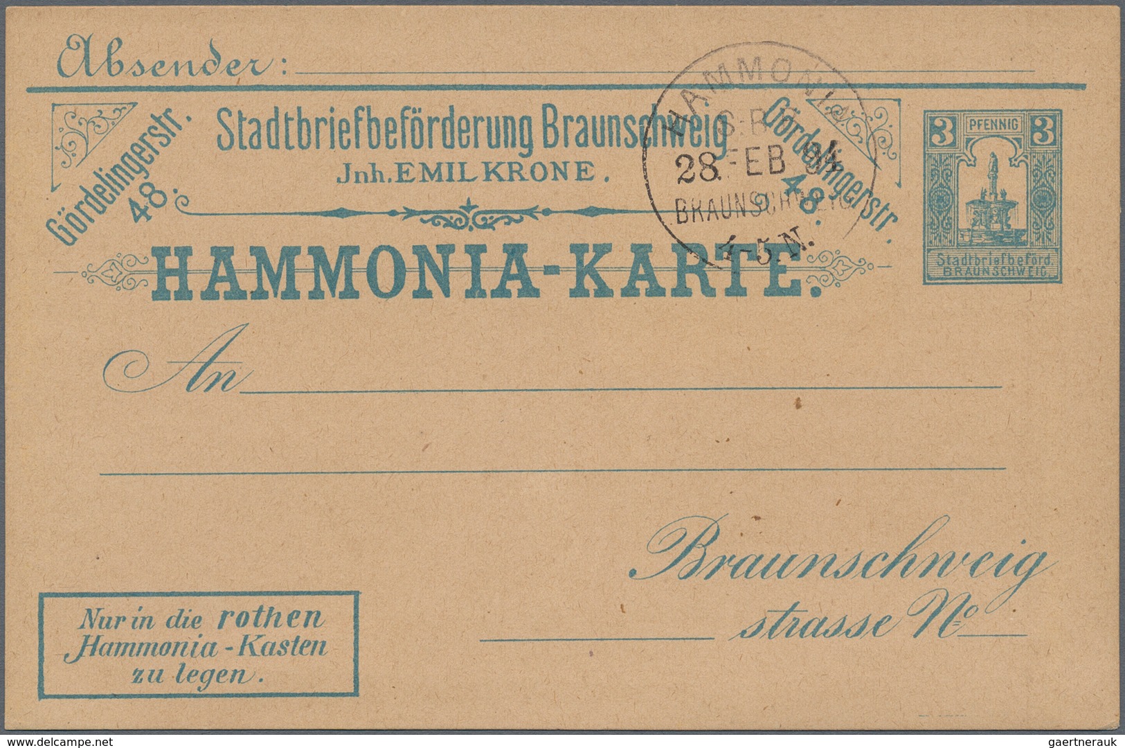 Deutsches Reich - Privatpost (Stadtpost): 1880/1900 (ca.), Umfassende Sammlung Von Ca. 760 (meist Un - Privatpost