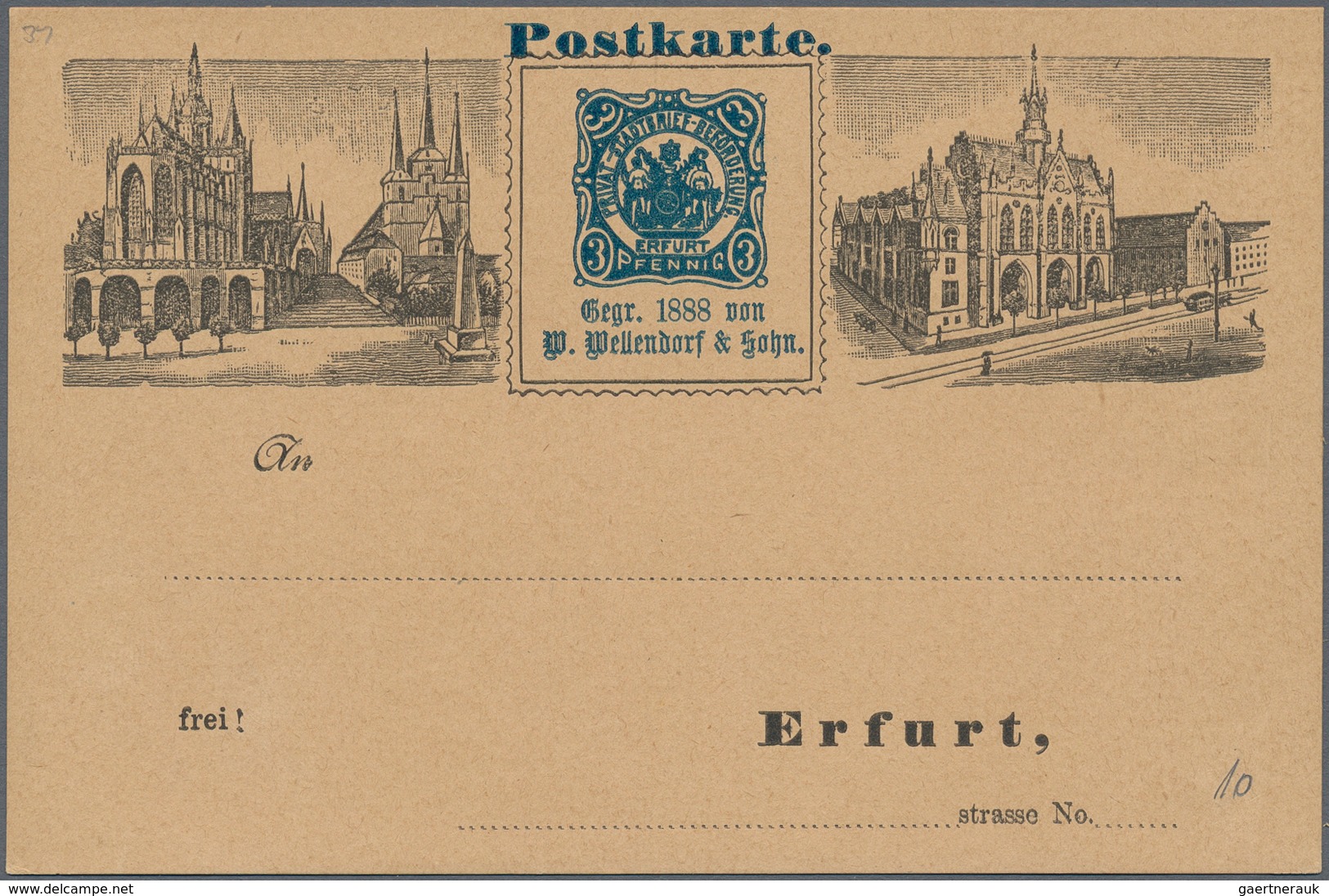 Deutsches Reich - Privatpost (Stadtpost): 1880/1900 (ca.), Umfassende Sammlung Von Ca. 760 (meist Un - Private & Local Mails