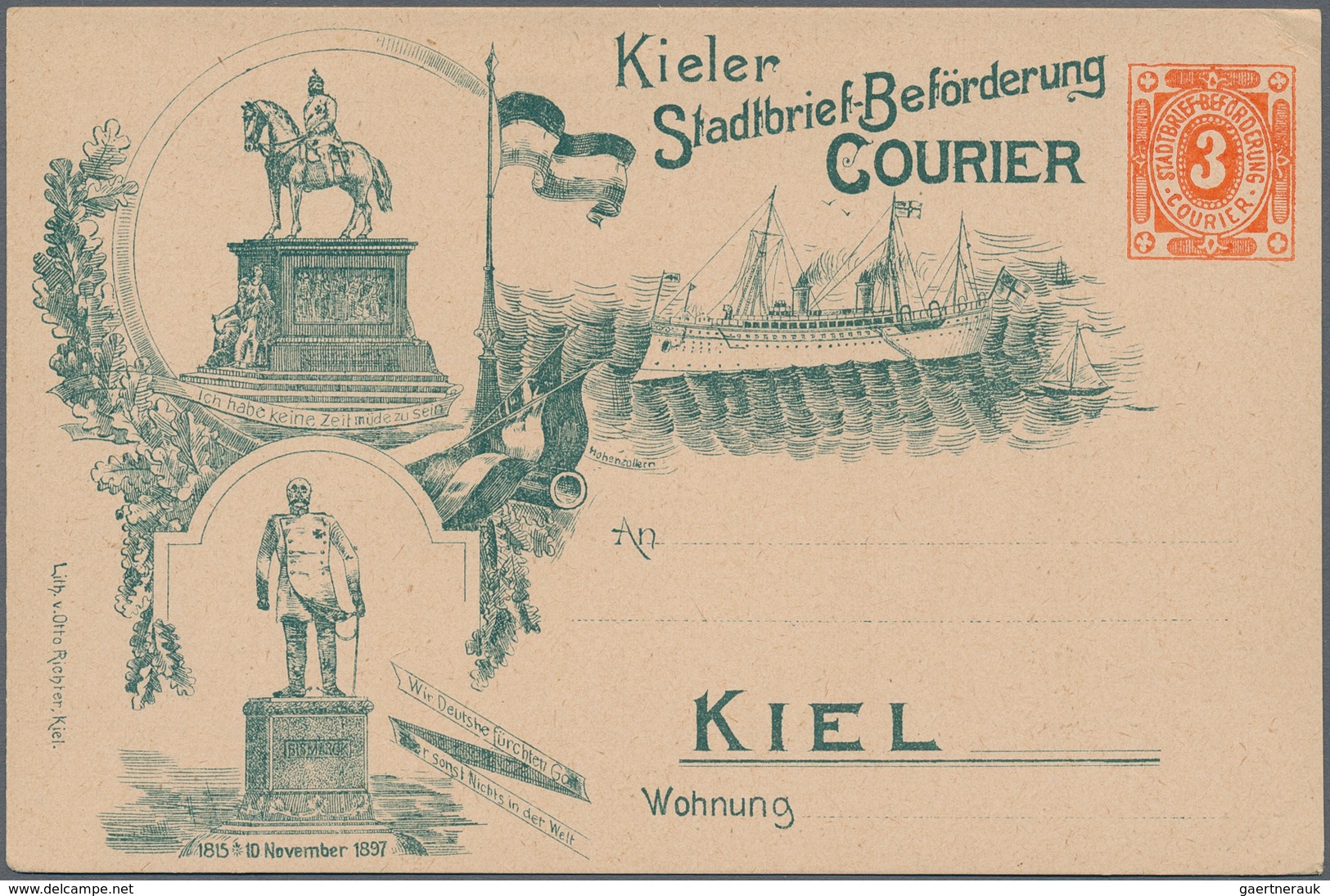 Deutsches Reich - Privatpost (Stadtpost): 1880/1900 (ca.), umfassende Sammlung von ca. 760 (meist un