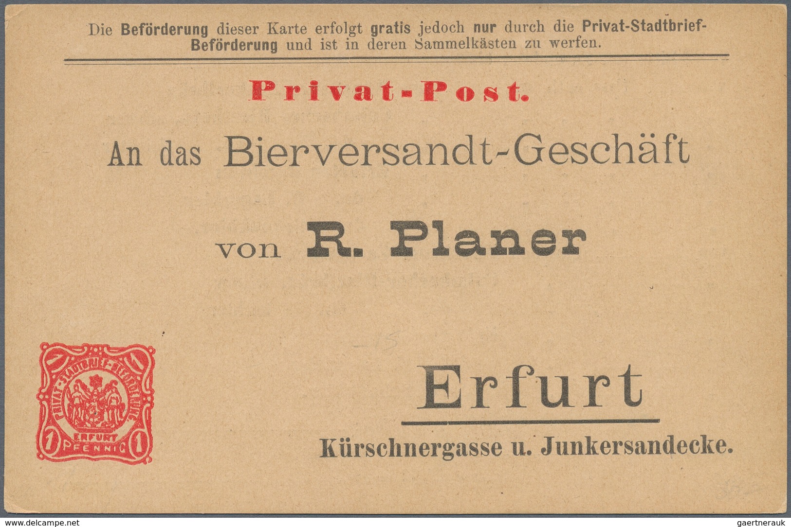 Deutsches Reich - Privatpost (Stadtpost): 1890er, Vielseitige Partie Von über 300 Meist Ungebrauchte - Privatpost