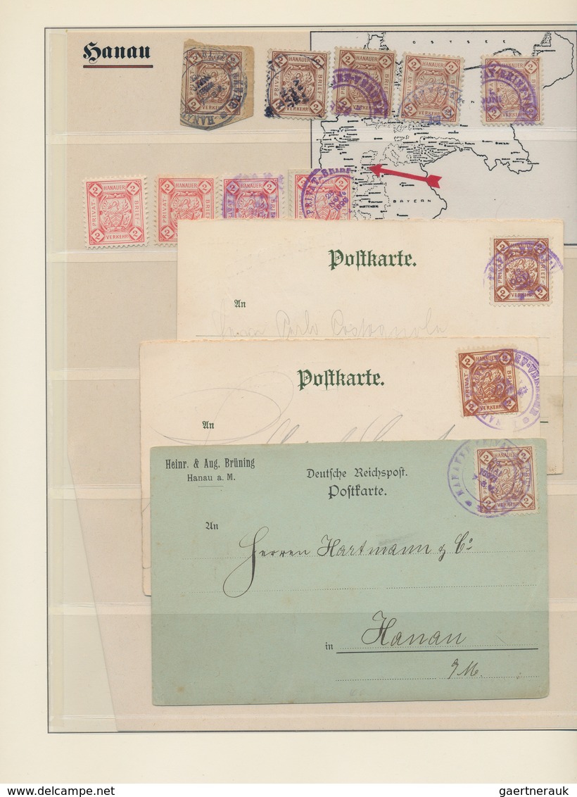 Deutsches Reich - Privatpost (Stadtpost): BAMBERG Bis ZEITZ, Umfangreiche Sammlung Einiger Privatpos - Privatpost