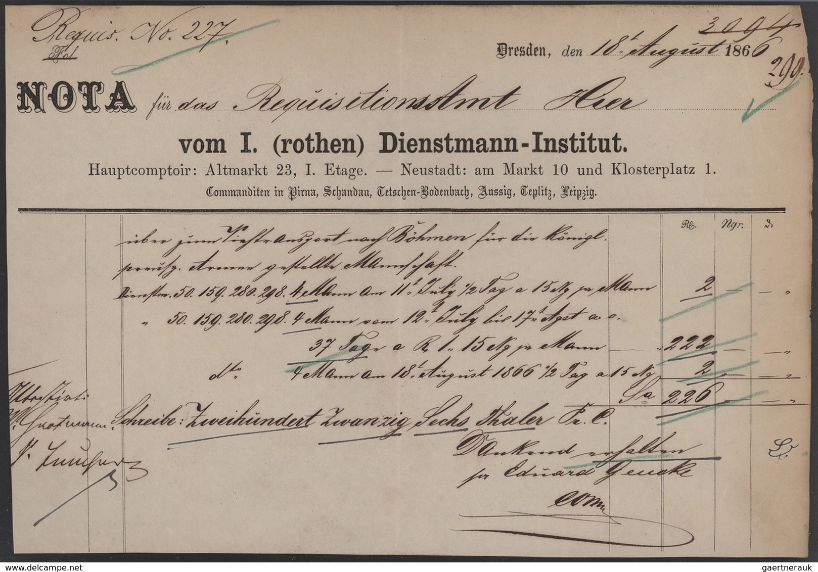 Deutsches Reich - Privatpost (Stadtpost): DRESDEN, 19 Verschiedene Dienstmann-, Arbeitsmann-bzw. Pac - Privatpost