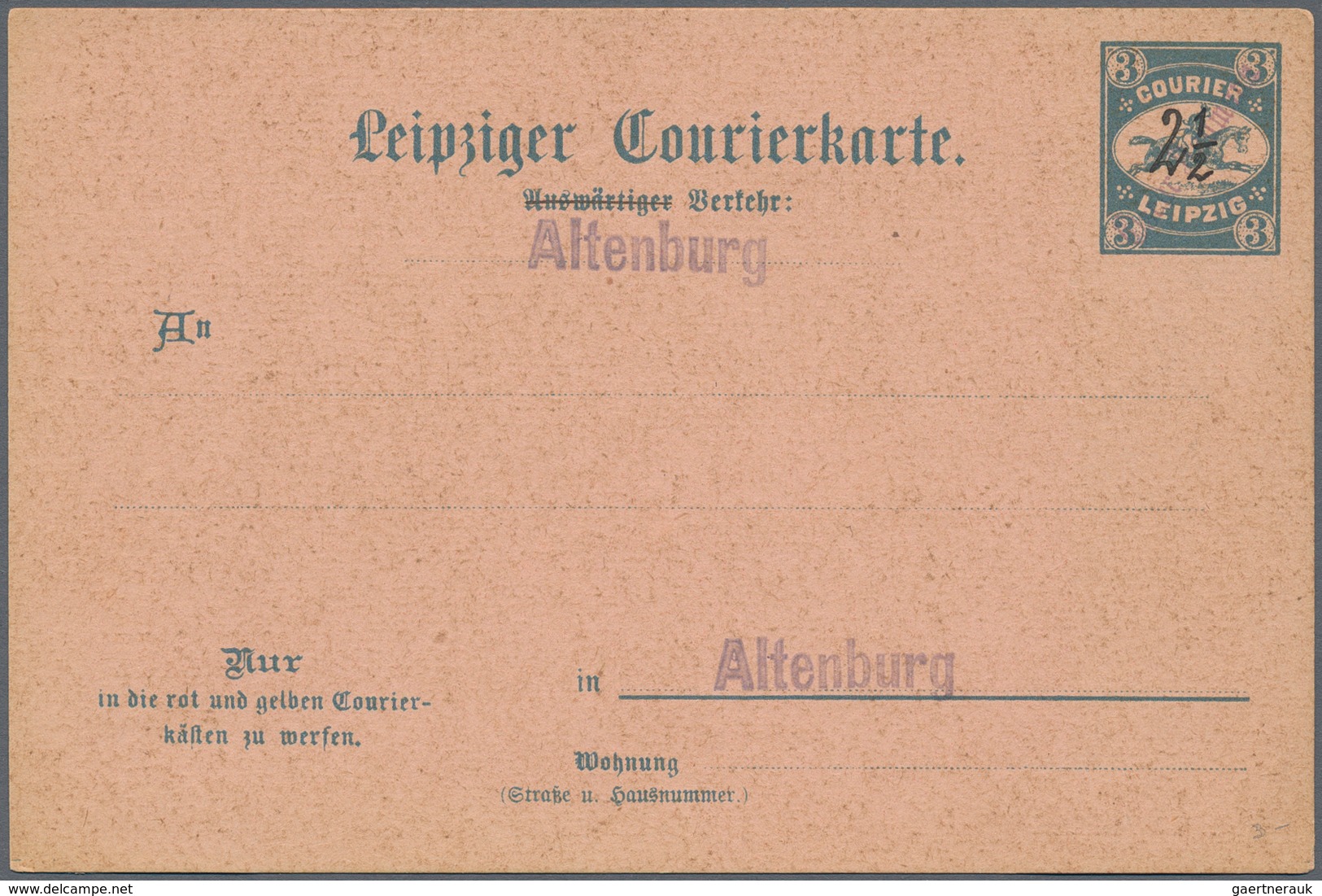 Deutsches Reich - Privatpost (Stadtpost): LEIPZIG: Courier, Umfangreiche Sammlung Von Marken, Briefe - Correos Privados & Locales