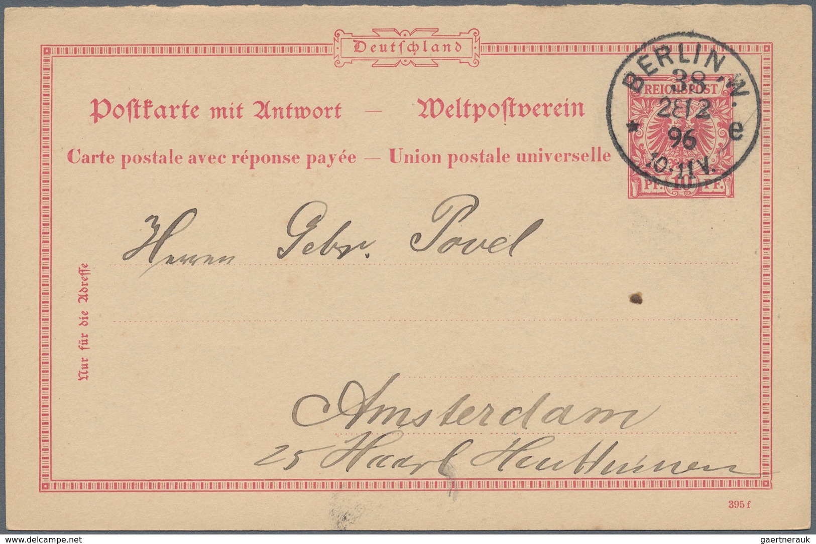Deutsches Reich - Ganzsachen: 1872/1920, vielseitige Partie von ca. 520 bedarfsgebrauchten Ganzsache