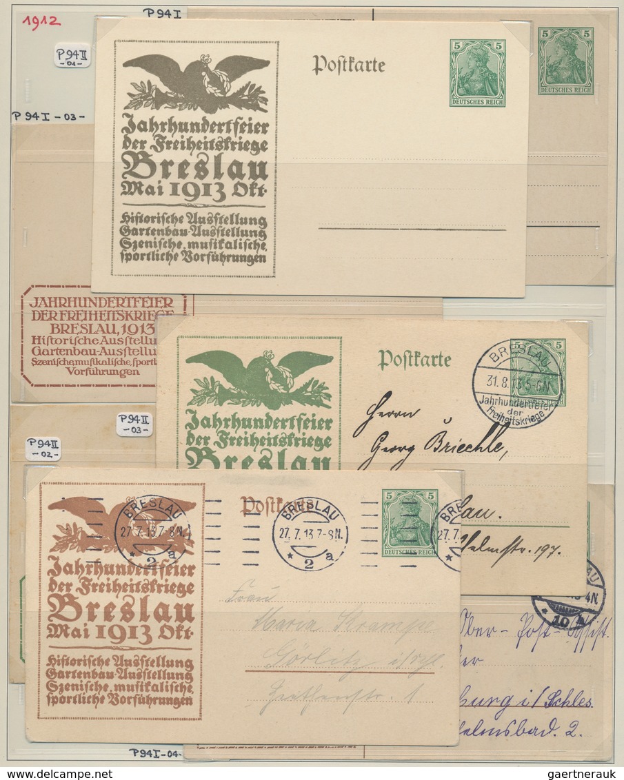 Deutsches Reich - Ganzsachen: 1872/1944, umfassende Sammlung von ca. 750 gebrauchten und ungebraucht