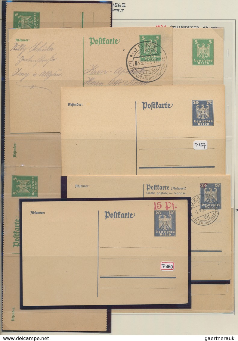 Deutsches Reich - Ganzsachen: 1872/1944, umfassende Sammlung von ca. 750 gebrauchten und ungebraucht