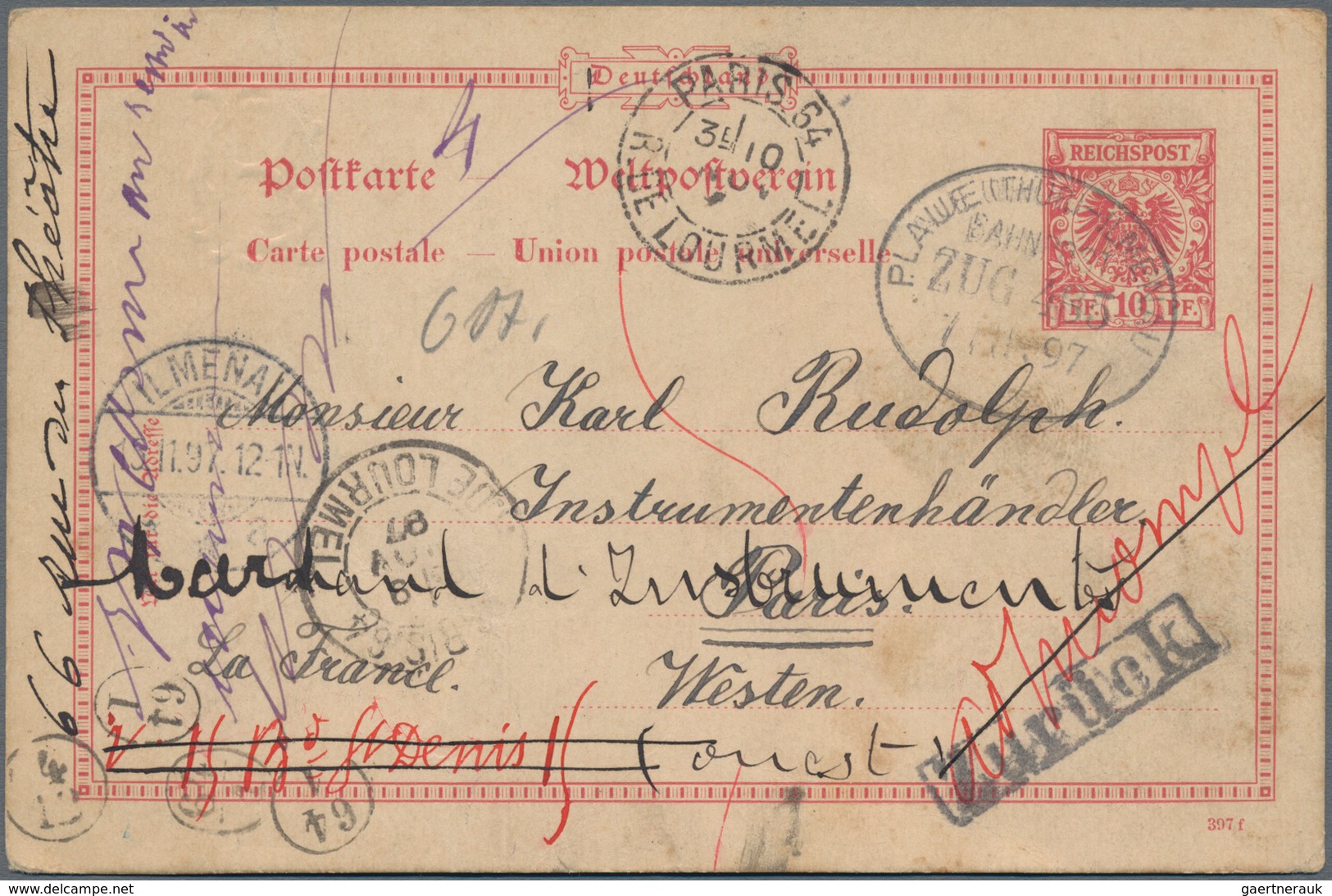 Deutsches Reich - Ganzsachen: 1872/1945 riesiger Posten von etlichen Tausend gebrauchten und ungebra