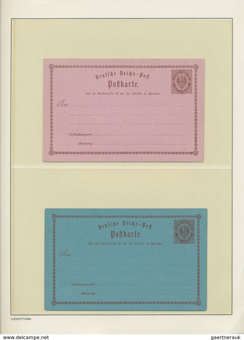 Deutsches Reich - Ganzsachen: 1872/75, Umfangreiche Spezialsammlung ungebrauchter BRUSTSCHILD-PRIVAT