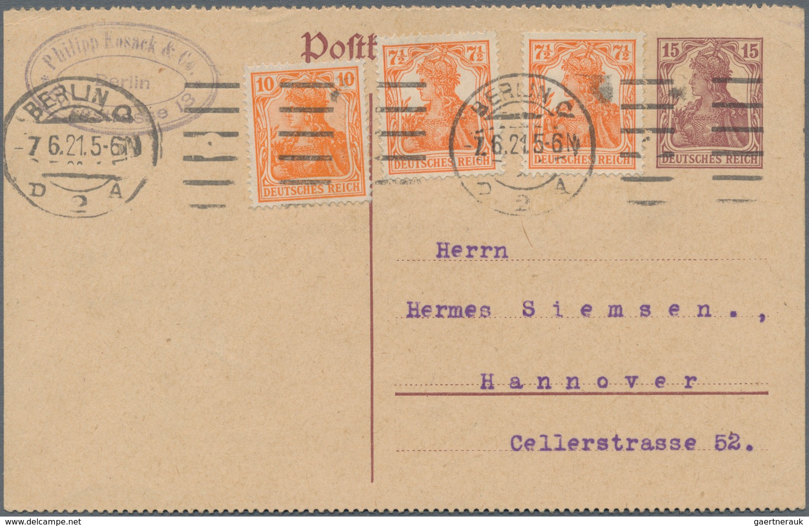 Deutsches Reich - Ganzsachen: 1872-1945, umfangreiche Sammlung mit vielen tausend gebrauchten und un