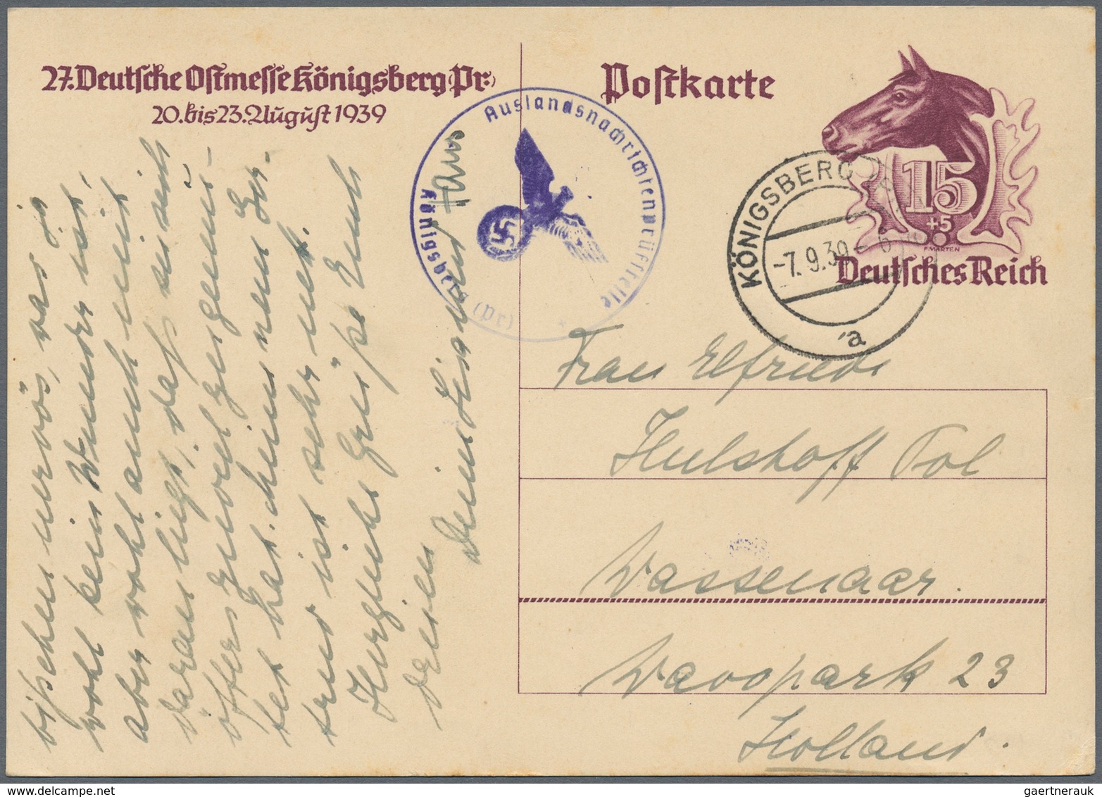 Deutsches Reich - Ganzsachen: 1874-1944, spannender Bestand mit über 1.000 Ganzsachenkarten und Umsc