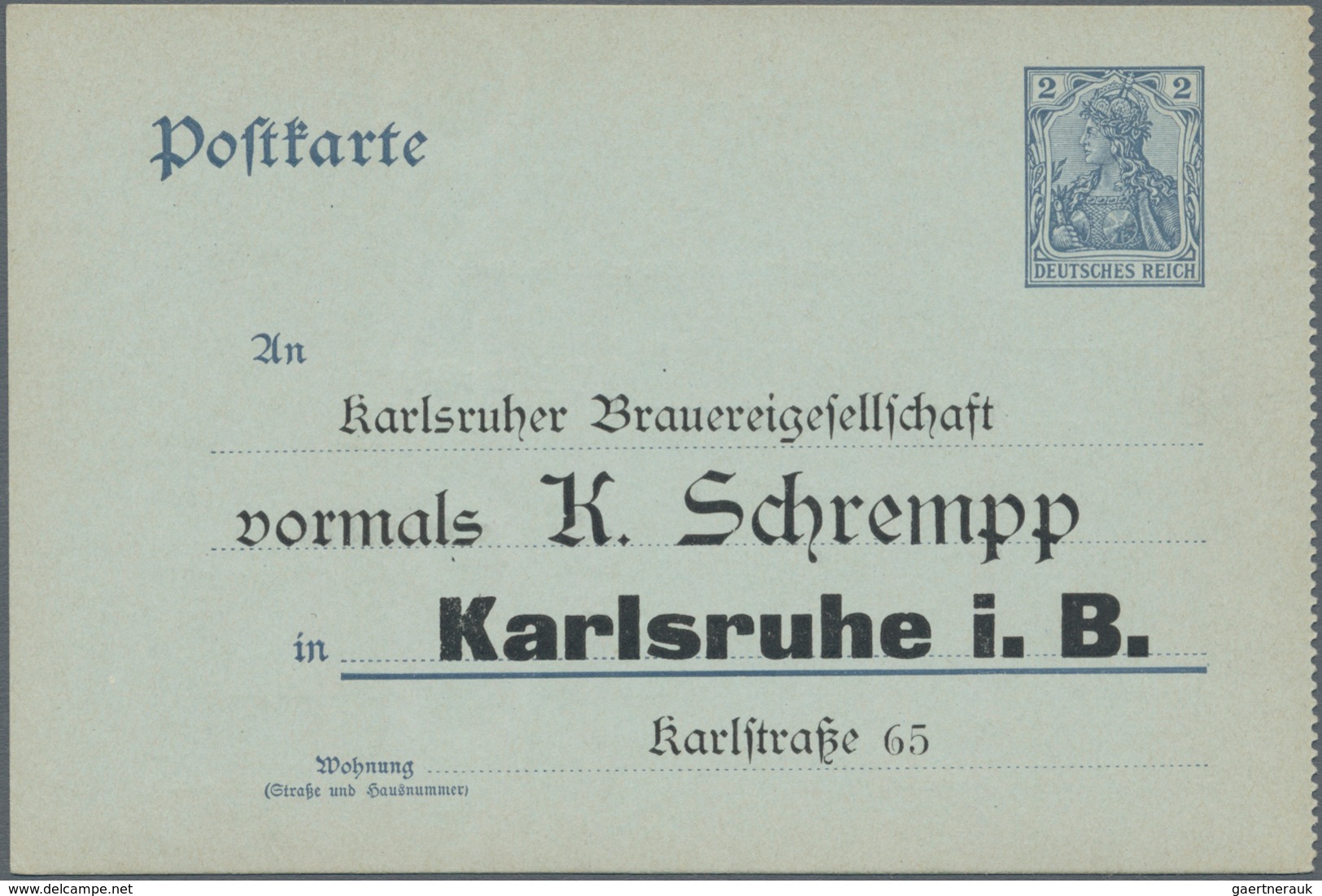 Deutsches Reich - Ganzsachen: 1900/1920, Saubere Sammlung Von 123 Germania-Ganzsachenkarten, Sauber - Sonstige & Ohne Zuordnung
