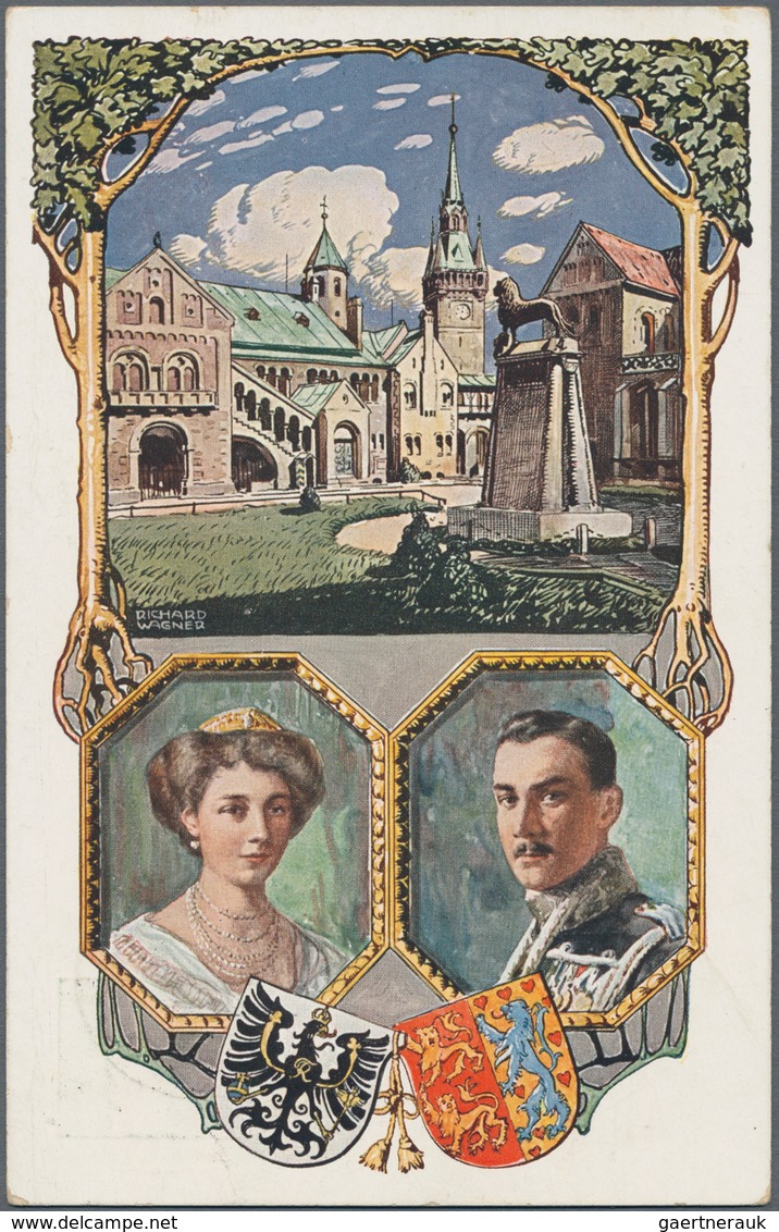 Deutsches Reich - Ganzsachen: 1900/1922 (ca.), Saubere Sammlung Von 40 Germania-Privatganzsachen Geb - Other & Unclassified