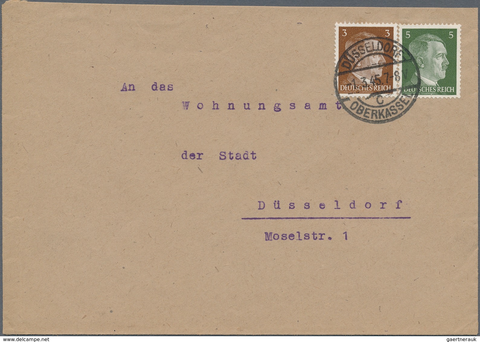 Deutsches Reich - Besonderheiten: 1945, Vielseitiger Kleiner Sammlungsbestand Von Ca. 80 Späten Bele - Other & Unclassified