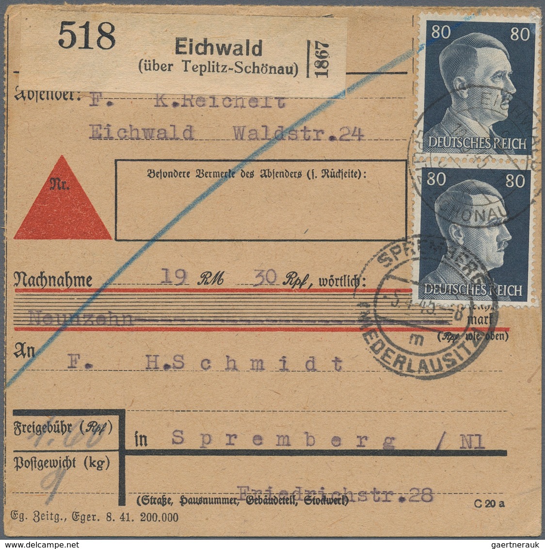 Deutsches Reich - Besonderheiten: 1945, Vielseitiger Kleiner Sammlungsbestand Von Ca. 80 Späten Bele - Autres & Non Classés