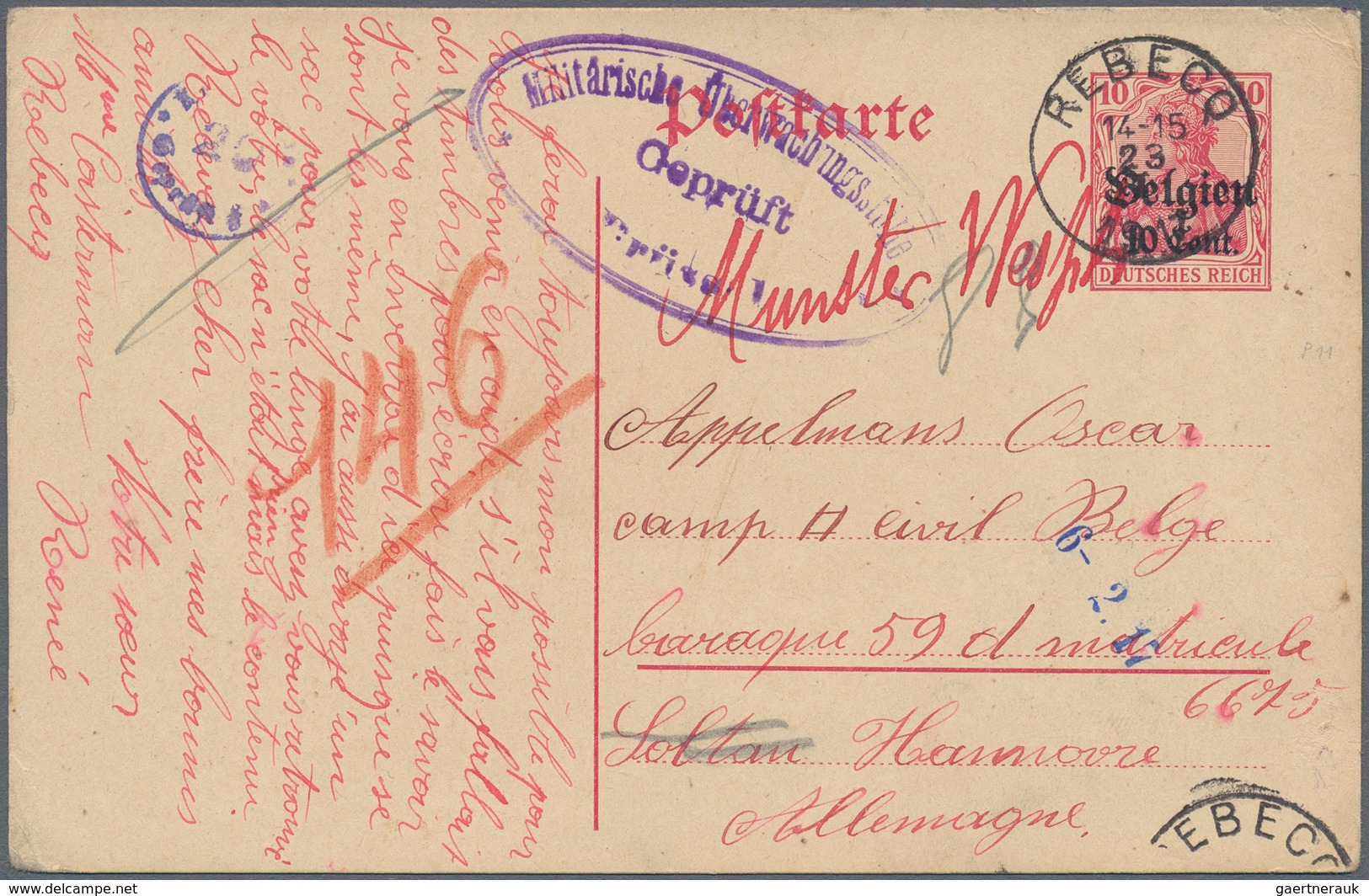 Deutsches Reich - Nebengebiete: 1902/1920, Vielseitige Partie Von Ca. 170 Bedarfs-Briefen/Karten, Da - Sammlungen