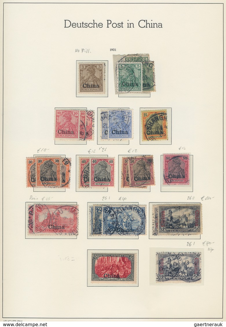 Deutsche Auslandspostämter + Kolonien: 1884/1919, Gestempelte Und Ungebrauchte Sammlung Von China Bi - Autres & Non Classés