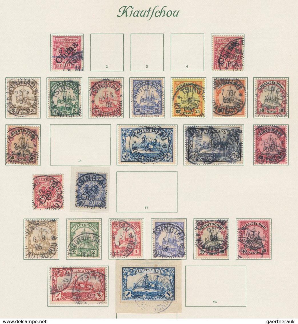 Deutsche Auslandspostämter + Kolonien: 1884/1919, Saubere Gestempelte Qualitäts-Sammlung Von China B - Altri & Non Classificati