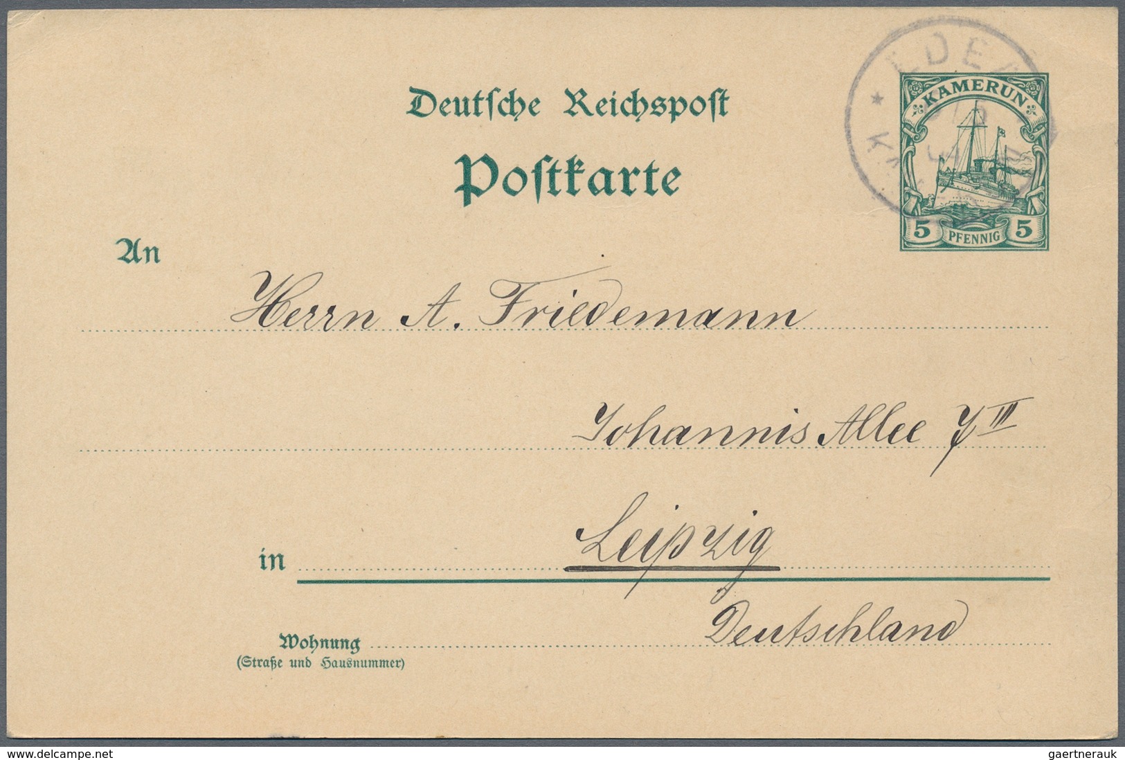 Deutsche Auslandspostämter + Kolonien: 1901/1914, Lot Von Acht Belegen, Meist Ansichstkarten, Ein Ge - Autres & Non Classés