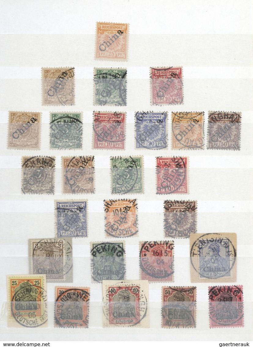 Deutsche Post In China: 1898/1918, Saubere Sammlungspartie Mit U.a. MiNr. 15/27, 28/37, 38/47, Ferne - Chine (bureaux)
