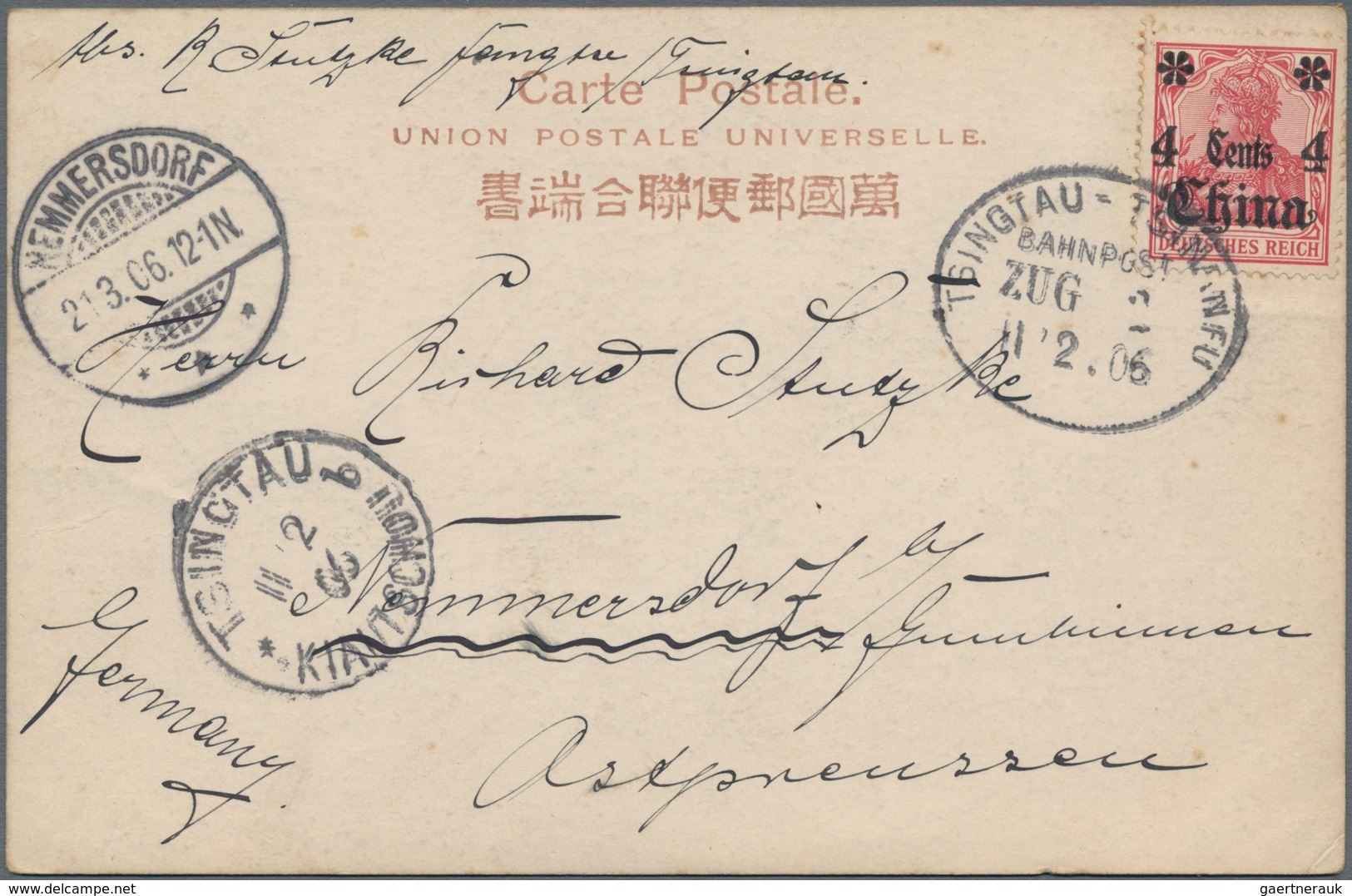 Deutsche Post In China: 1891/1914, Sammlungsbestand Von 51 Belegen Mit Div. Besonderheiten (u.a. Vor - China (offices)