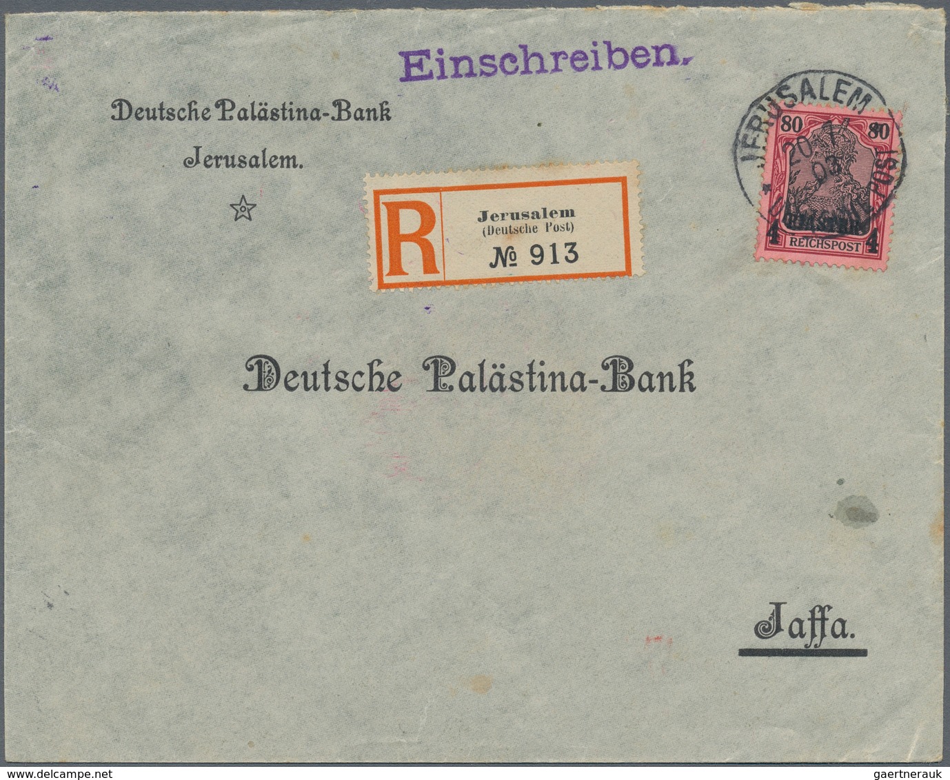 Deutsche Post In Der Türkei: 1881/1914, Sammlungsbestand Von Insgesamt 113 Belegen Mit Div. Besonder - Turquie (bureaux)