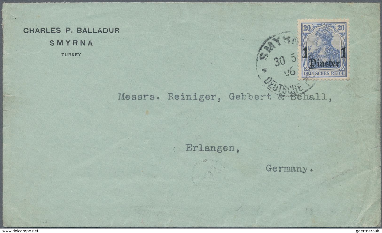 Deutsche Post in der Türkei: 1881/1914, Sammlungsbestand von insgesamt 113 Belegen mit div. Besonder