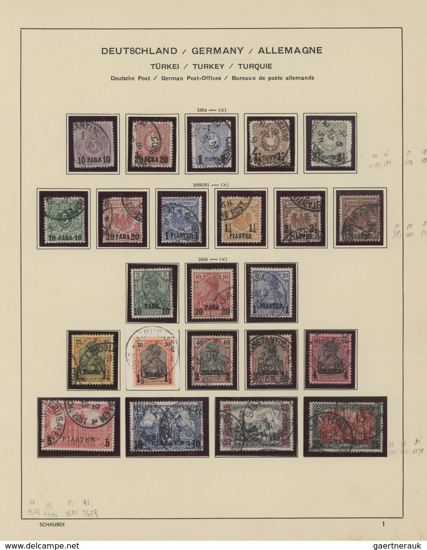 Deutsche Kolonien: 1890-1918, Hochwertige Gestempelte Sammlung Auf Altem Vordruck, Dabei Nahezu Alle - Autres & Non Classés