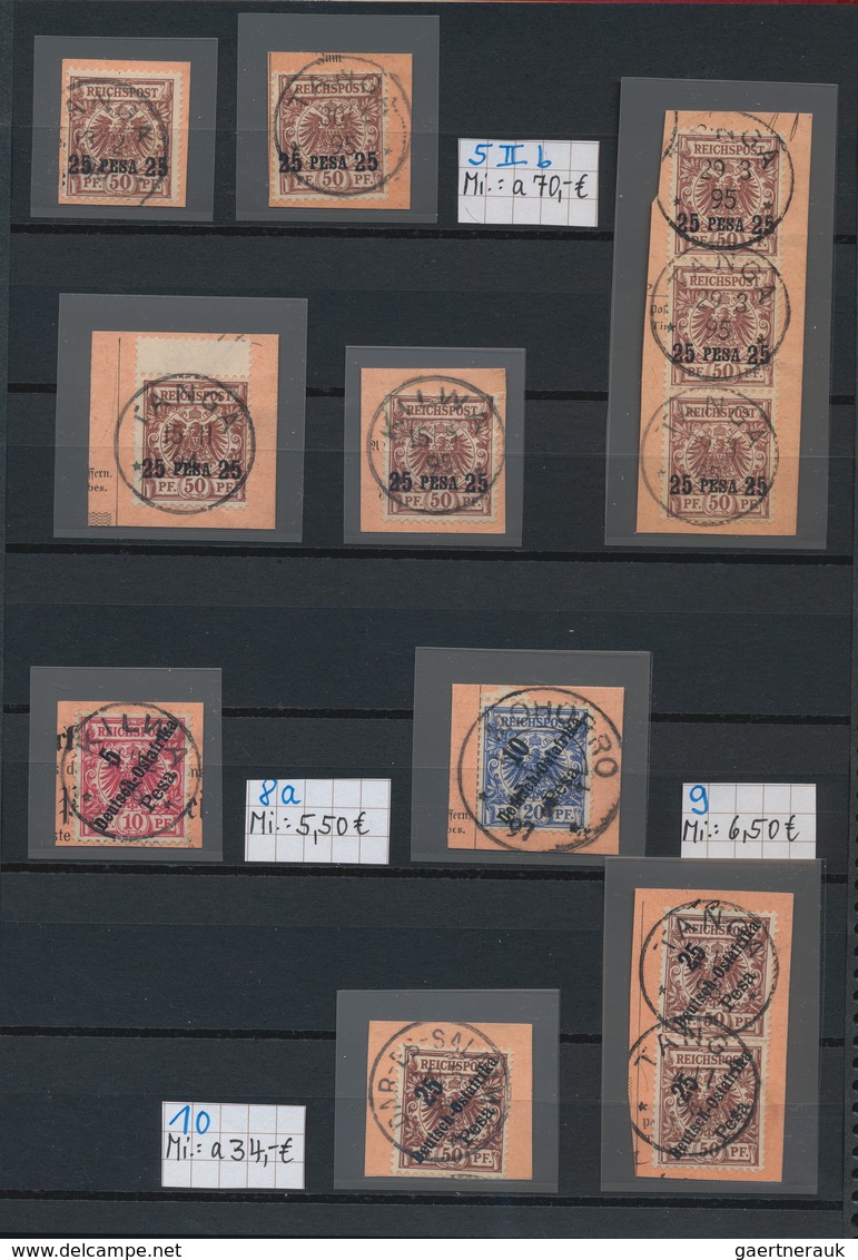 Deutsch-Ostafrika: 1894/1914, Kleines Hawid-Einsteckbuch Mit 90 Postanweisungs- Und Paketkartenaussc - África Oriental Alemana