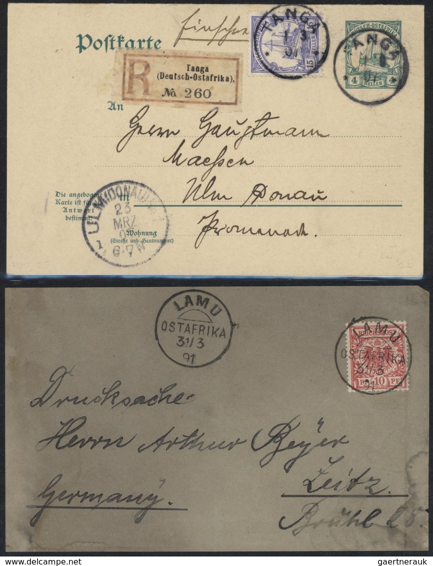 Deutsch-Ostafrika: 1896/1919, Sauber Sortierter Sammlungsbestand Von Ca. 410 Marken (incl. Etwas Bri - Afrique Orientale