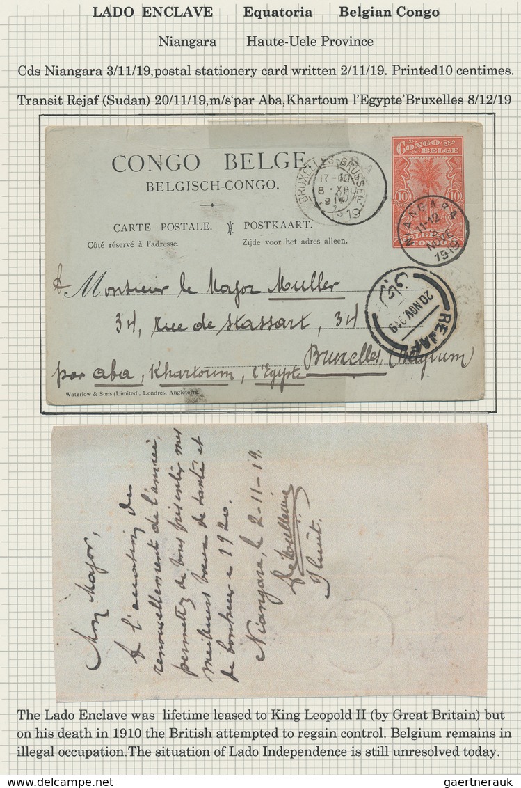 Deutsch-Ostafrika - Besonderheiten: 1915/1918, Auf Albumblätter Aufgezogene Spezialsammlung Von Ca. - Africa Orientale Tedesca