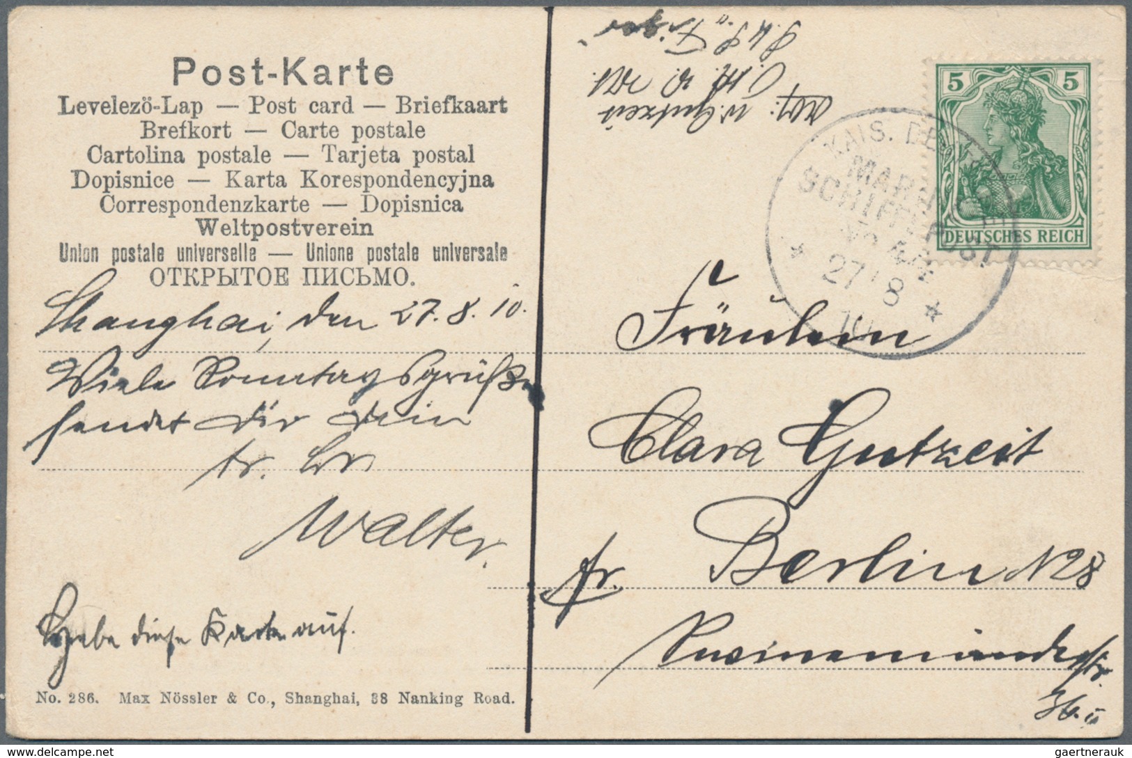 Deutsche Kolonien - Kiautschou: 1900/1914, kleiner Sammlungsbestand von 12 Kiautschou-Belegen mit di