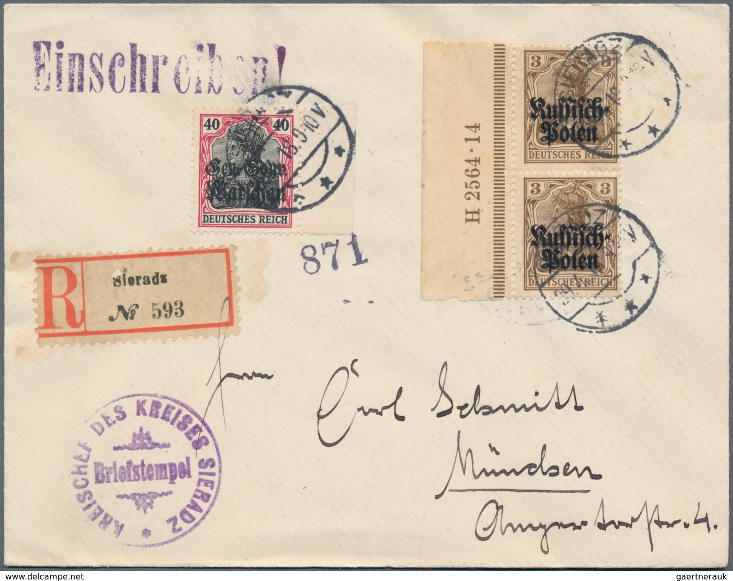 Deutsche Besetzung I. WK: Besetzte Gebiete 1. Weltkrieg, Sammlung Von Ca. 400 Belegen, Vielfach Beda - Occupation 1914-18