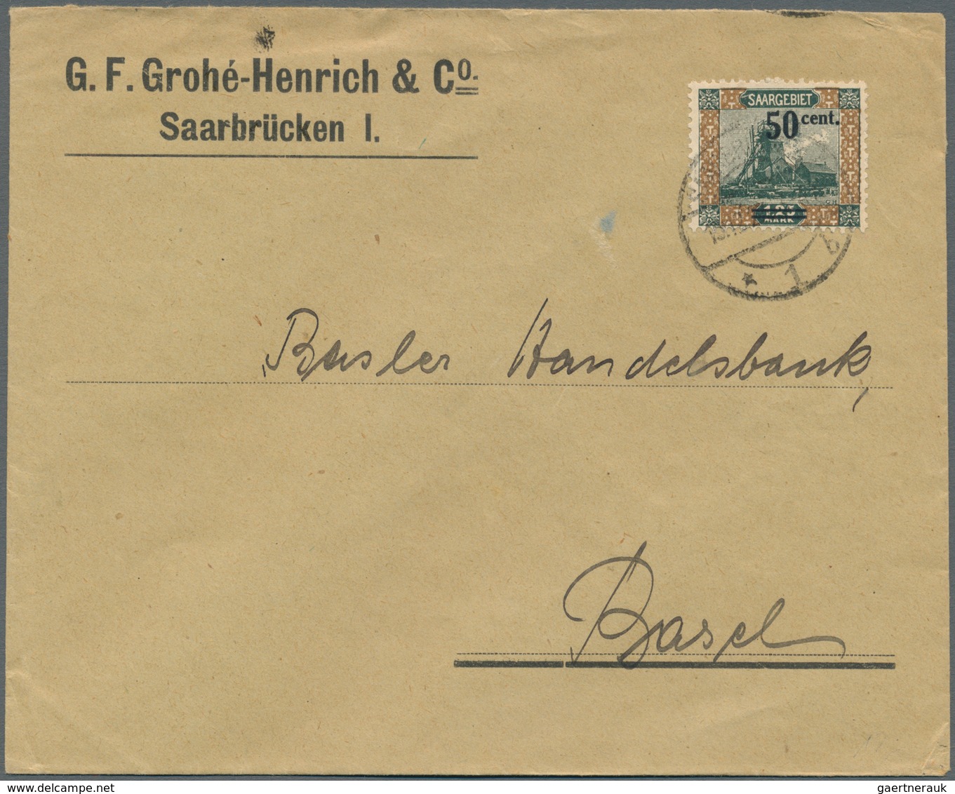Deutsche Abstimmungsgebiete: Saargebiet: 1920-1934 (ca.), Partie Von Ca. 180 Belegen, Dabei Auch Gan - Briefe U. Dokumente