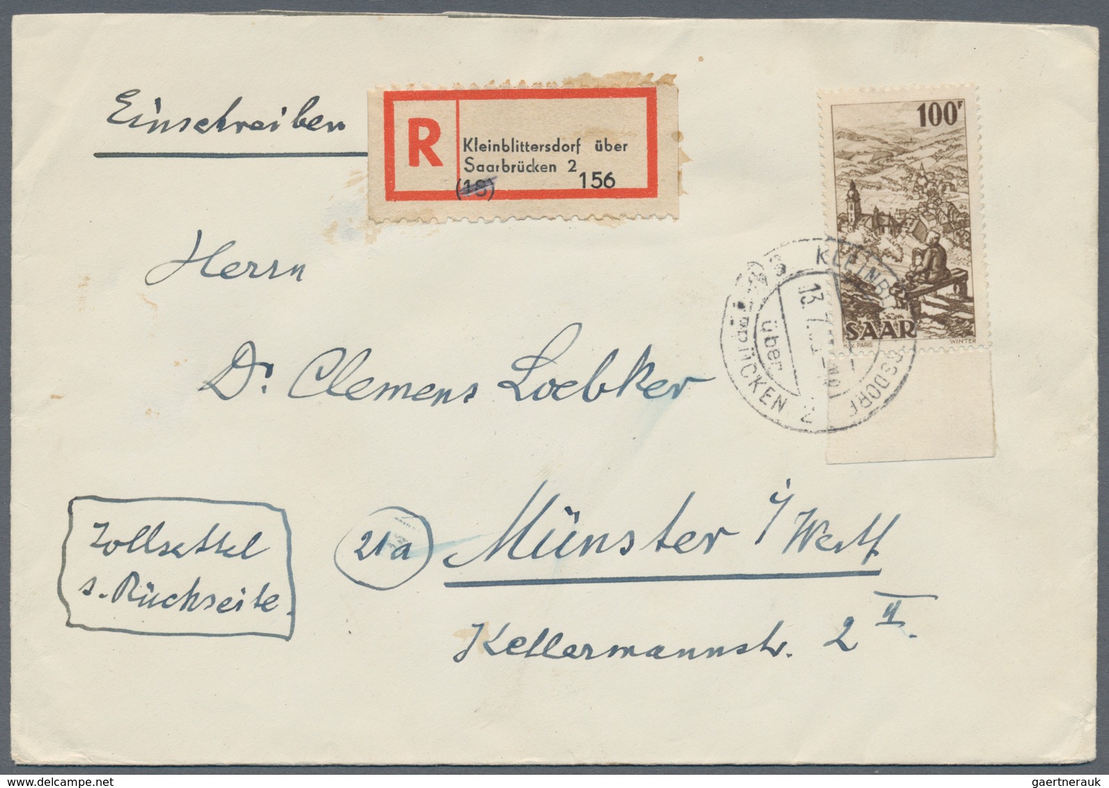 Deutsche Abstimmungsgebiete: Saargebiet: 1920/1958, Alt- Und Neusaar, Vielseitige Partie Von Ca. 240 - Lettres & Documents