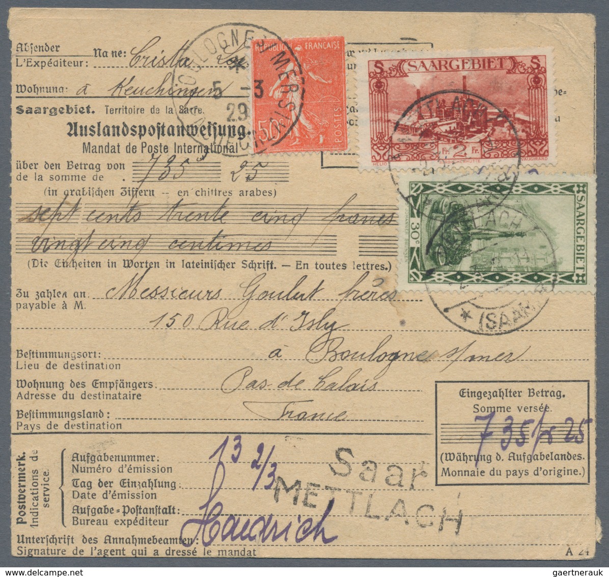 Deutsche Abstimmungsgebiete: Saargebiet: 1920/1958, Alt- und Neusaar, vielseitige Partie von ca. 240