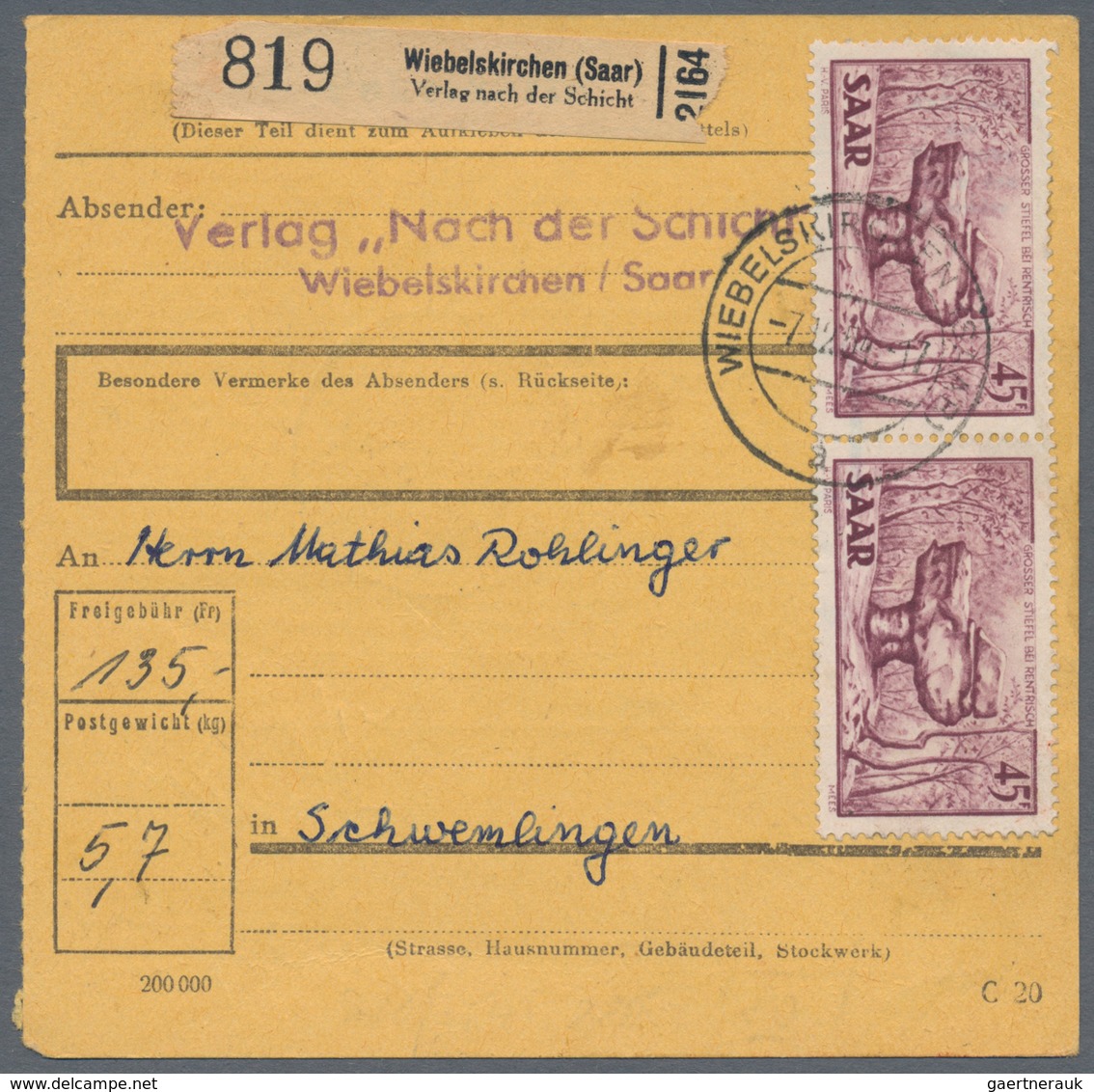 Deutsche Abstimmungsgebiete: Saargebiet: 1920/1958, Alt- und Neusaar, vielseitige Partie von ca. 240