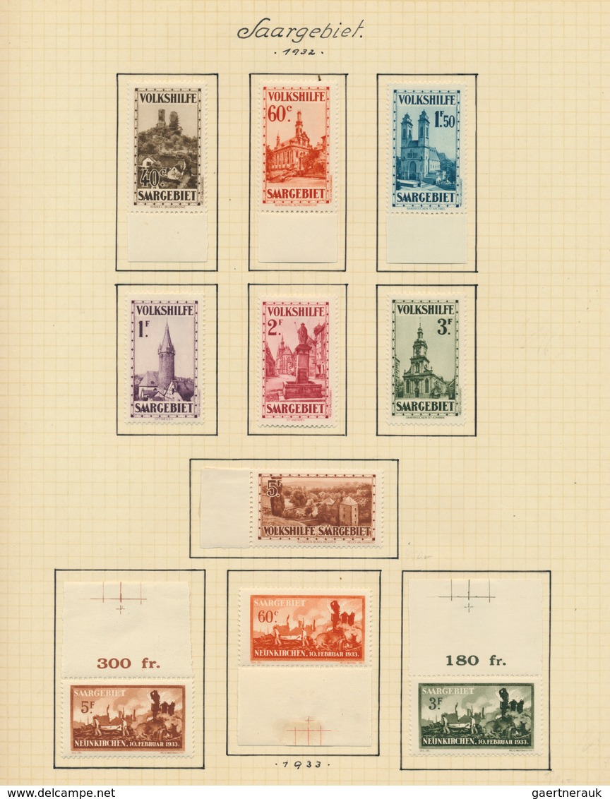 Deutsche Abstimmungsgebiete: Saargebiet: 1920/59, Saargebiet Und Saarland Bis OPD Saarbrücken, Numer - Covers & Documents