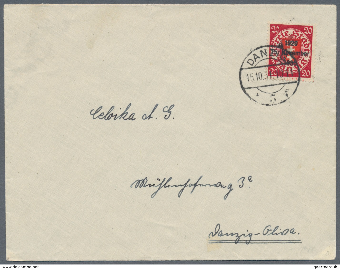 Danzig: 1875/1943, vielseitige Partie von ca. 135 Bedarfs-Briefen/Karten in guter Vielfalt ab einige